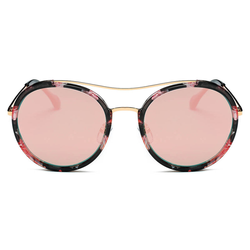 EMPORIA | Retro Polarized Lens Circle Round Sunglasses-6