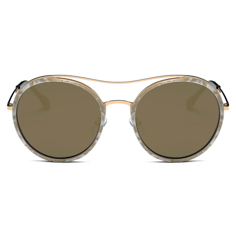 EMPORIA | Retro Polarized Lens Circle Round Sunglasses-10