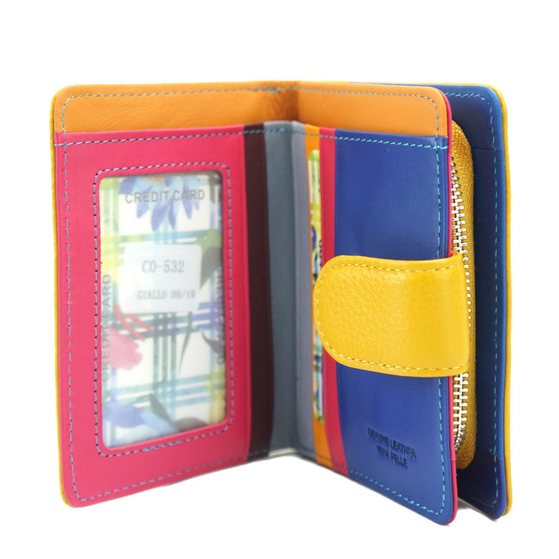 Flora leather wallet-4