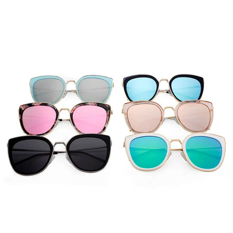 SASKIA | Women Polarized Cat Eye Fashion Rim Sunglasses-16
