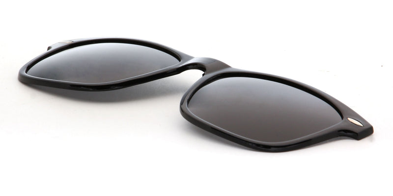 Toki | Polarized Clip-On Lens Rectangular Nailed Deco Sunglasses-3