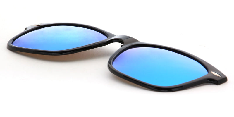 Toki | Polarized Clip-On Lens Rectangular Nailed Deco Sunglasses-7