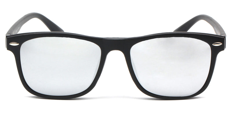 Toki | Polarized Clip-On Lens Rectangular Nailed Deco Sunglasses-9