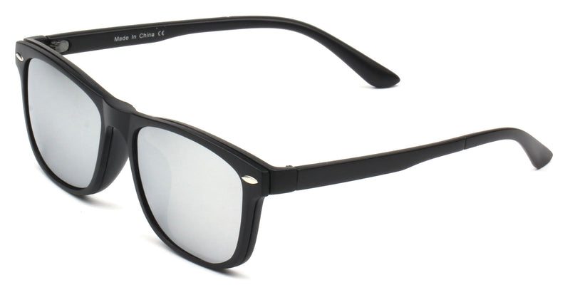 Toki | Polarized Clip-On Lens Rectangular Nailed Deco Sunglasses-10
