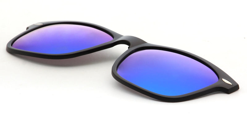Toki | Polarized Clip-On Lens Rectangular Nailed Deco Sunglasses-16