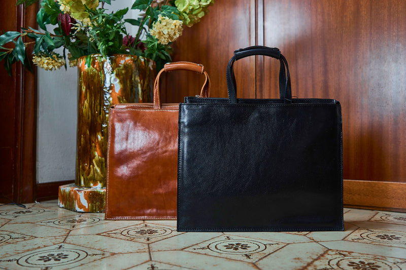 Ivano leather Tote bag-4