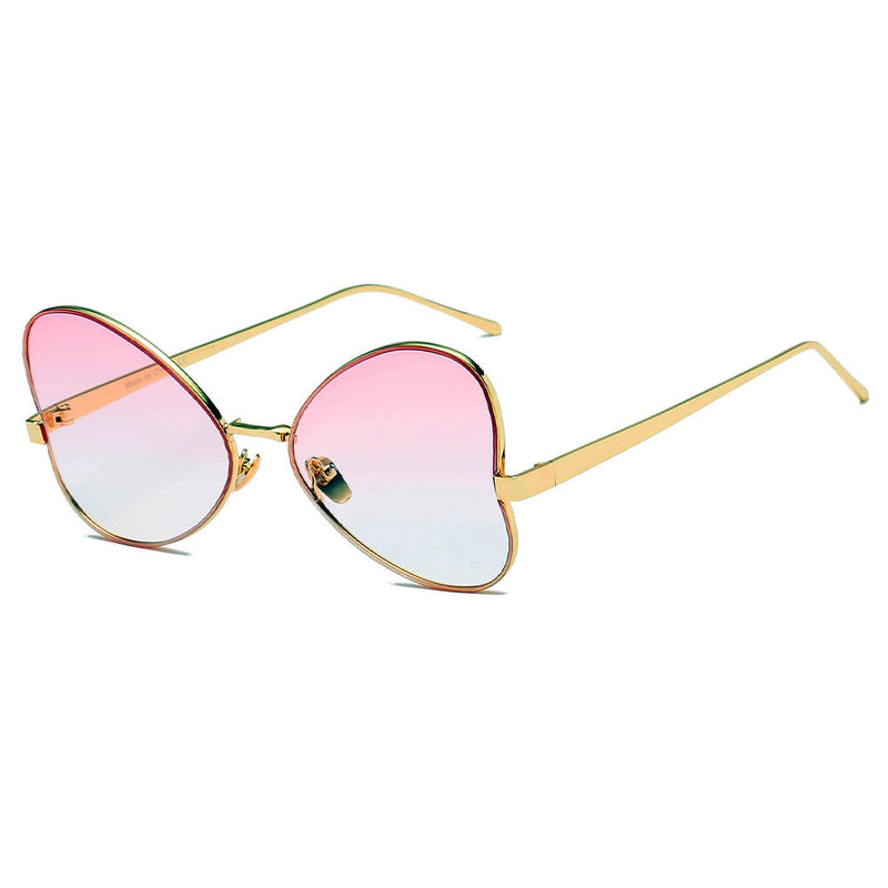 LINDSAY | Women Oversized Rounded Butterfly Fashion Sunglasses-6