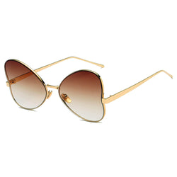 LINDSAY | Women Oversized Rounded Butterfly Fashion Sunglasses-8