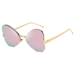 LINDSAY | Women Oversized Rounded Butterfly Fashion Sunglasses-0