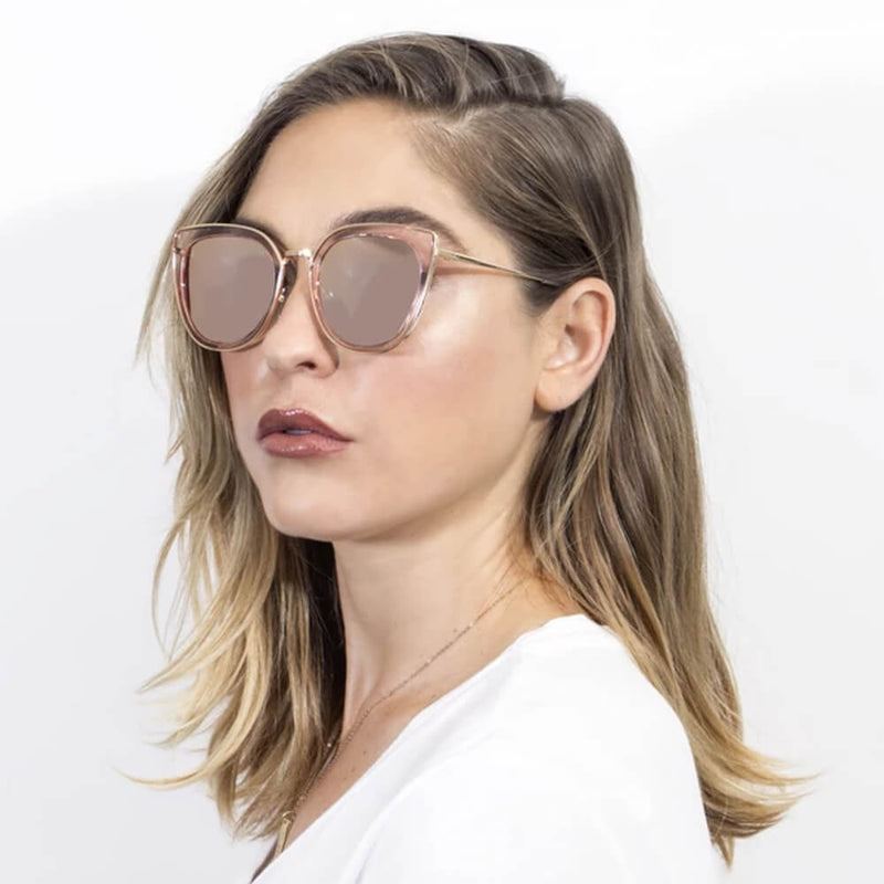 SASKIA | Women Polarized Cat Eye Fashion Rim Sunglasses-15