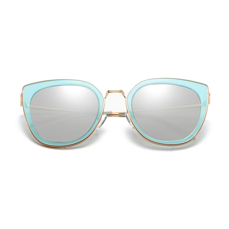 SASKIA | Women Polarized Cat Eye Fashion Rim Sunglasses-14