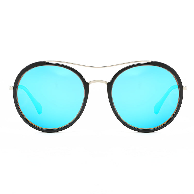 EMPORIA | Retro Polarized Lens Circle Round Sunglasses-1