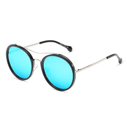 EMPORIA | Retro Polarized Lens Circle Round Sunglasses-0