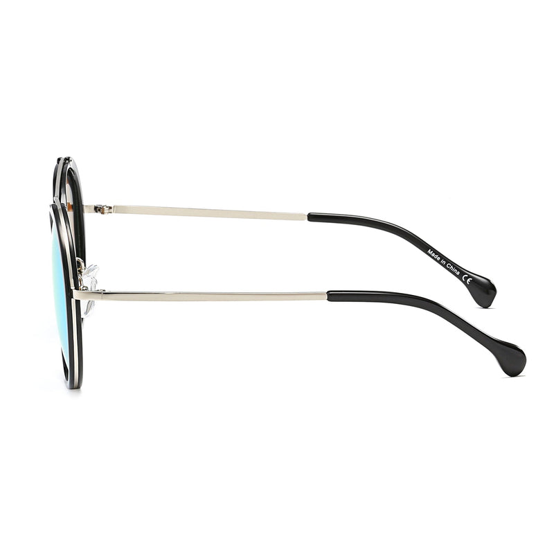 EMPORIA | Retro Polarized Lens Circle Round Sunglasses-13