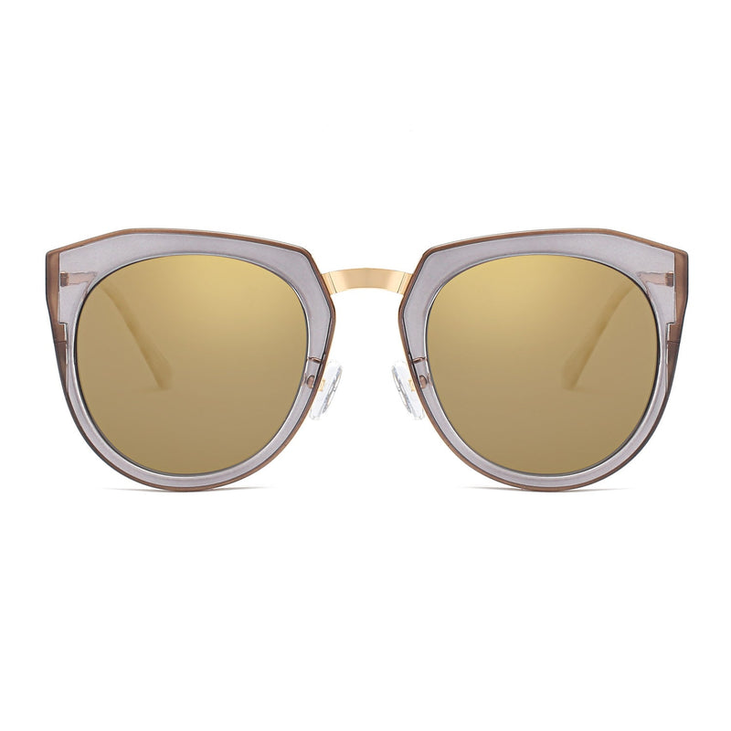 FERNDALE | Mirrored Polarized Lens Oversize Cat Eye Sunglasses-11