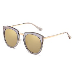 FERNDALE | Mirrored Polarized Lens Oversize Cat Eye Sunglasses-10