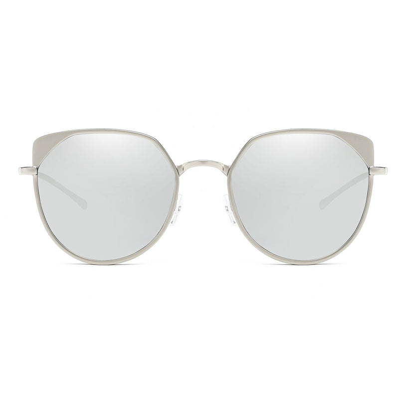 HERSHEY | Women's Flat Lens Metal Frame Cat Eye Sunglasses-9
