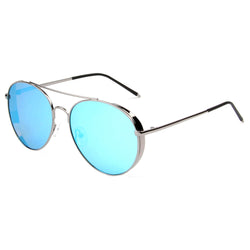 BAZA | Classic Cover Polarized Mirrored Shield Aviator Sunglasses-0