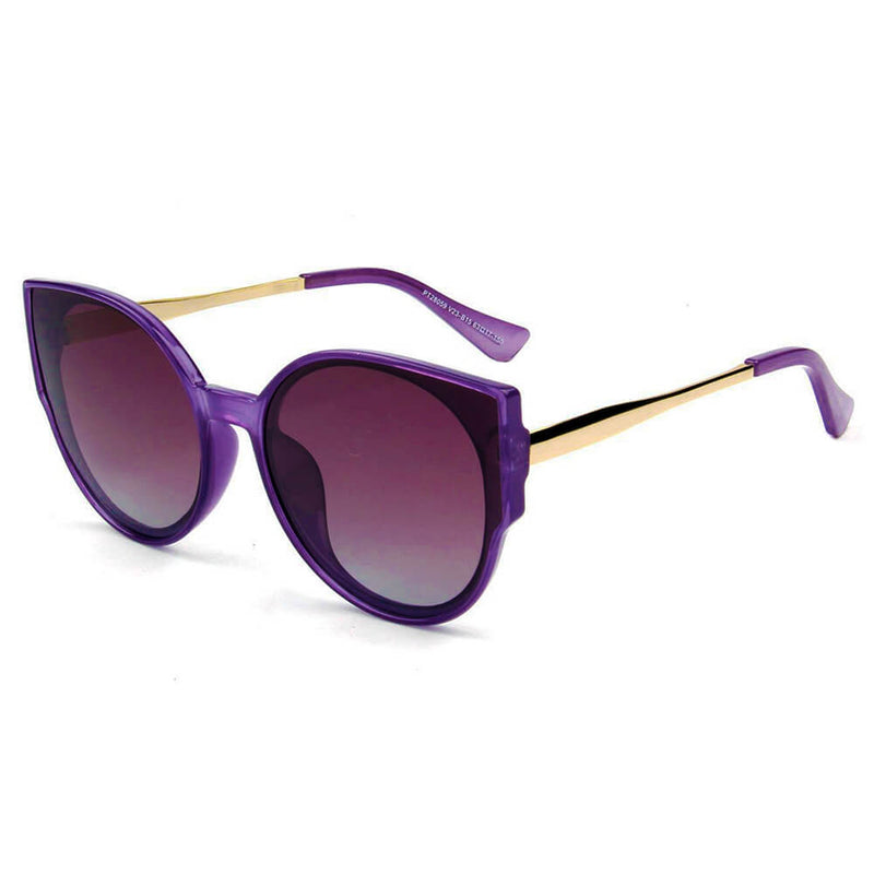DUISBURG | PT28059 - Women Round Cat Eye Polarized Sunglasses-2