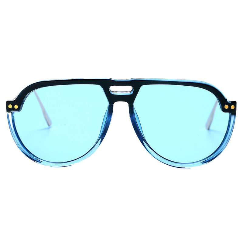 KRAKOW | Modern Round Carrera Style Aviator Fashion Sunglasses-3