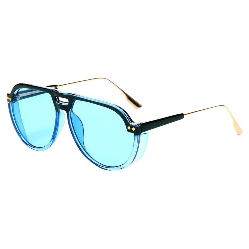 KRAKOW | Modern Round Carrera Style Aviator Fashion Sunglasses-2