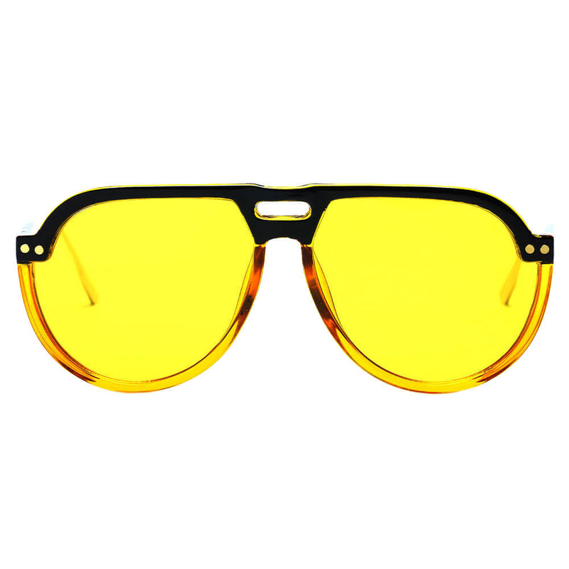 KRAKOW | Modern Round Carrera Style Aviator Fashion Sunglasses-5