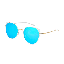 HERSHEY | Women's Flat Lens Metal Frame Cat Eye Sunglasses-0