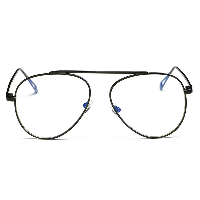 HIDALGO | Metal Oversize Tinted Lens Aviator Sunglasses-5