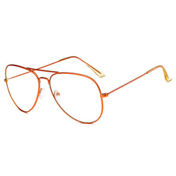 ENID - Trendy Aviator Clear Glasses Lens Sun Glasses-0