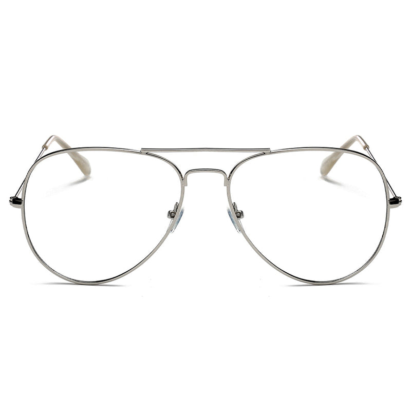 ENID - Trendy Aviator Clear Glasses Lens Sun Glasses-3