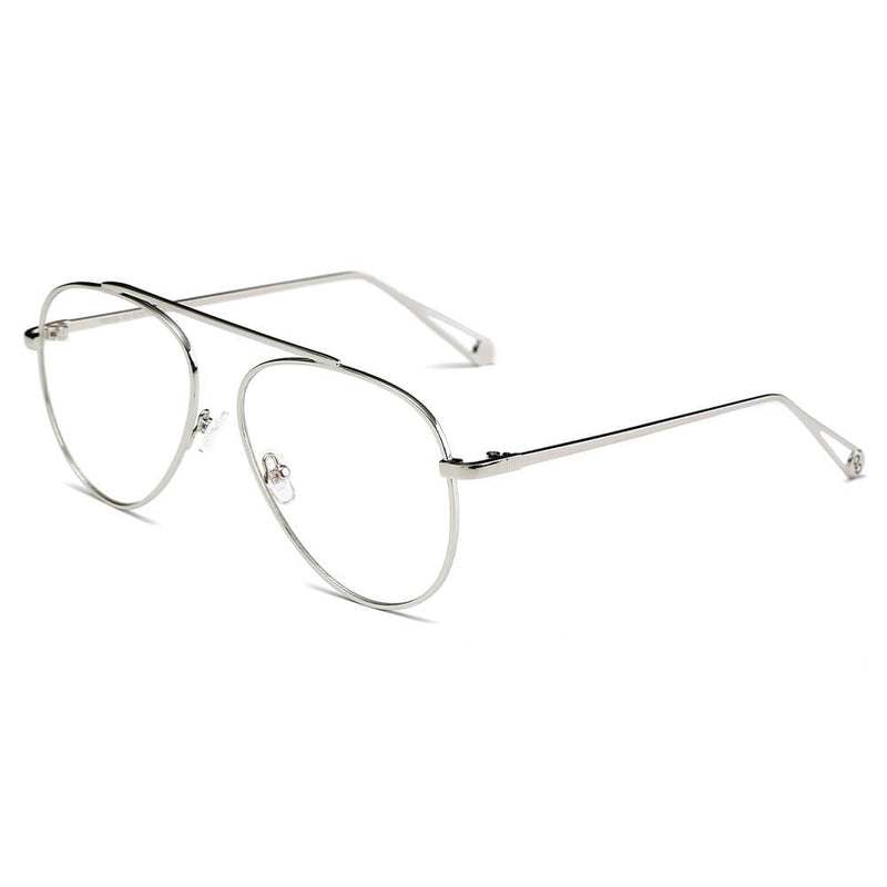 HIDALGO | Metal Oversize Tinted Lens Aviator Sunglasses-12