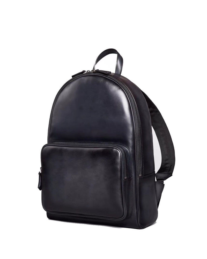 Large  Vintage Leather Backpack-13