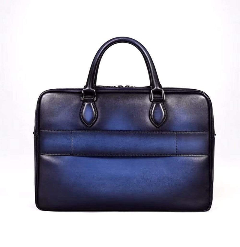 Large Vintage Smooth Cowhide Leather  Briefcases, Business Bags  And Laptop Computer Handbags-4