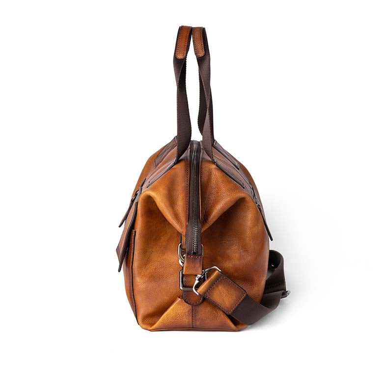 Mens Vintage Leather Buiness Briefcase Shoulder Bag 2530-6