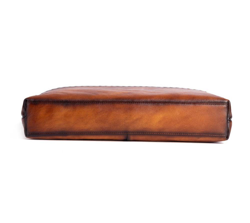 Mens Vintage Leather Buiness Briefcase Shoulder Cross Body Bag   2769-10