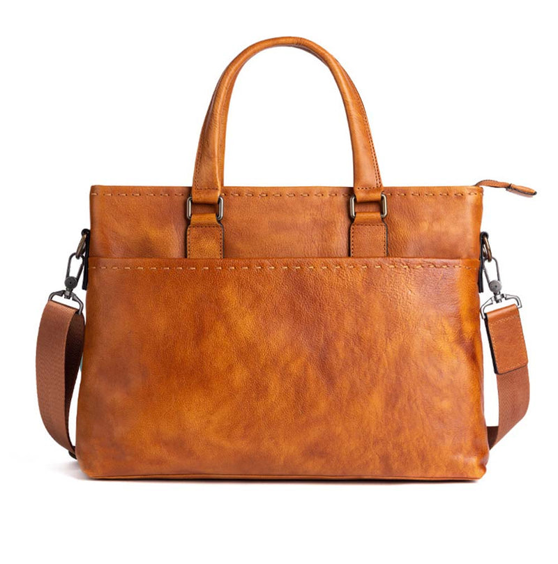 Mens Vintage Leather Buiness Briefcase Shoulder Cross Body Bag   2769-13