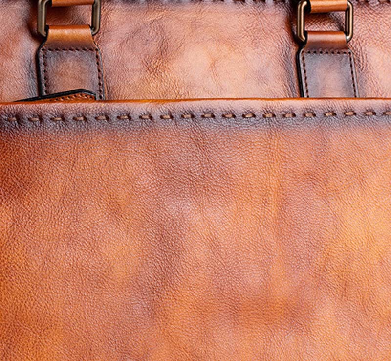Mens Vintage Leather Buiness Briefcase Shoulder Cross Body Bag   2769-8