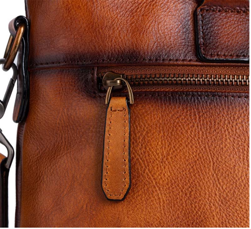 Mens Vintage Leather Buiness Briefcase Shoulder Cross Body Bag   2769-9