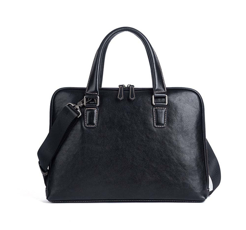 Mens Vintage Leather Buiness Briefcase Top Handle  Shoulder Cross Body Bag   2860-4