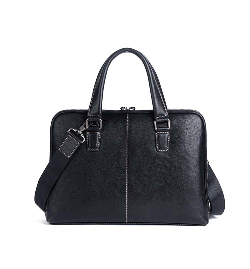 Mens Vintage Leather Buiness Briefcase Top Handle  Shoulder Cross Body Bag   2860-5