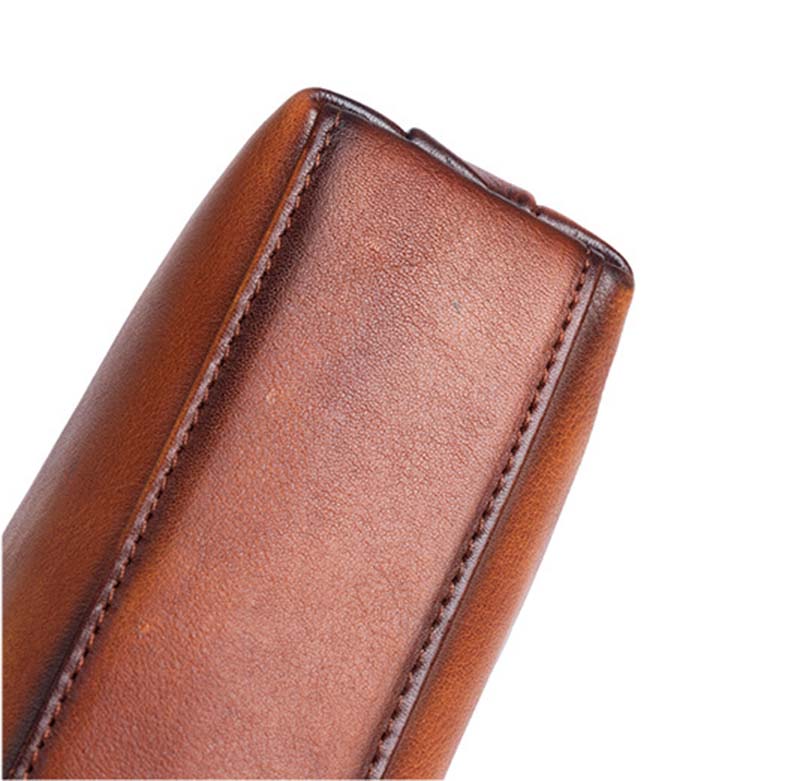 Mens Vintage Leather Buiness Briefcase Top Handle  Shoulder Cross Body Bag   2860-17