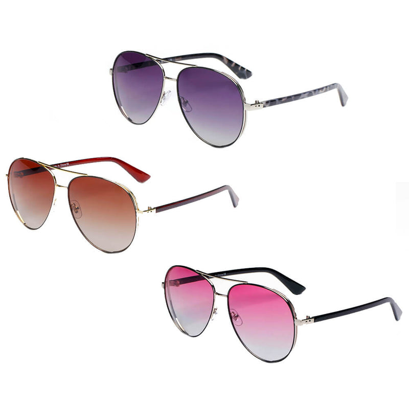 KEARNY | Classic Flat Top Brow Bar Aviator Fashion Sunglasses-6