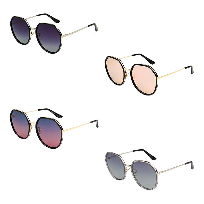 BONN | Women Round Polarized Sunglasses Circle-4