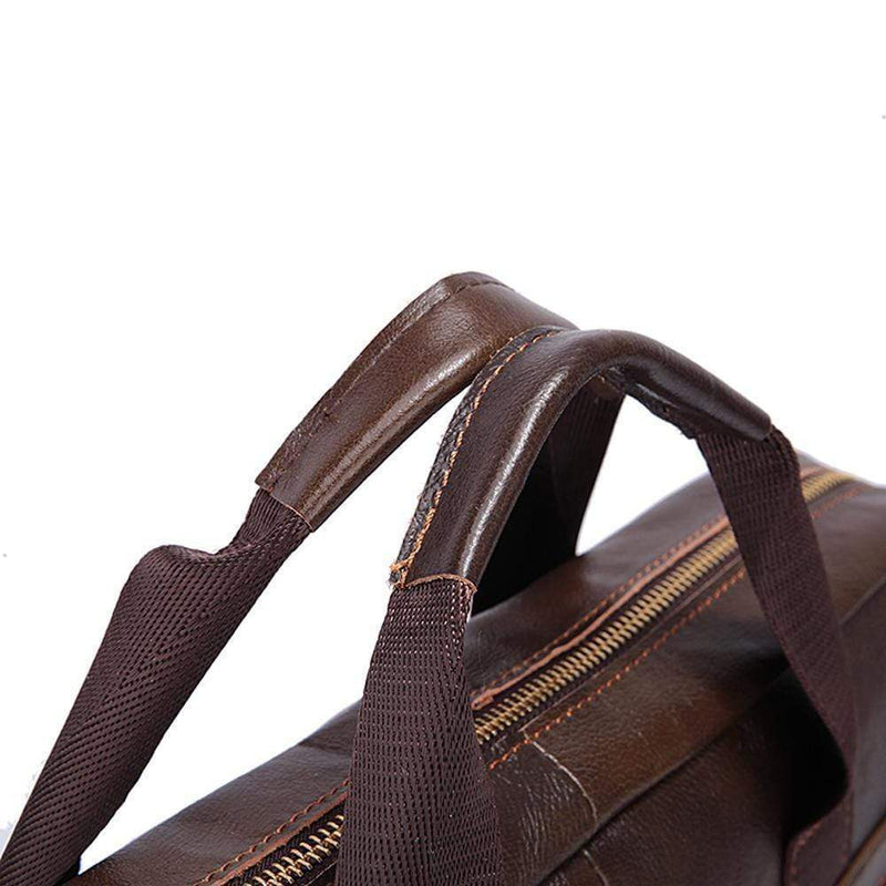Rossie Viren  Handmade Vintage Leather Briefcase For Men-9