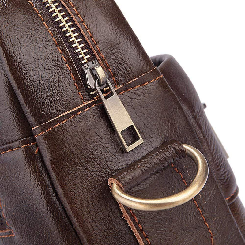 Rossie Viren  Handmade Vintage Leather Briefcase For Men-6