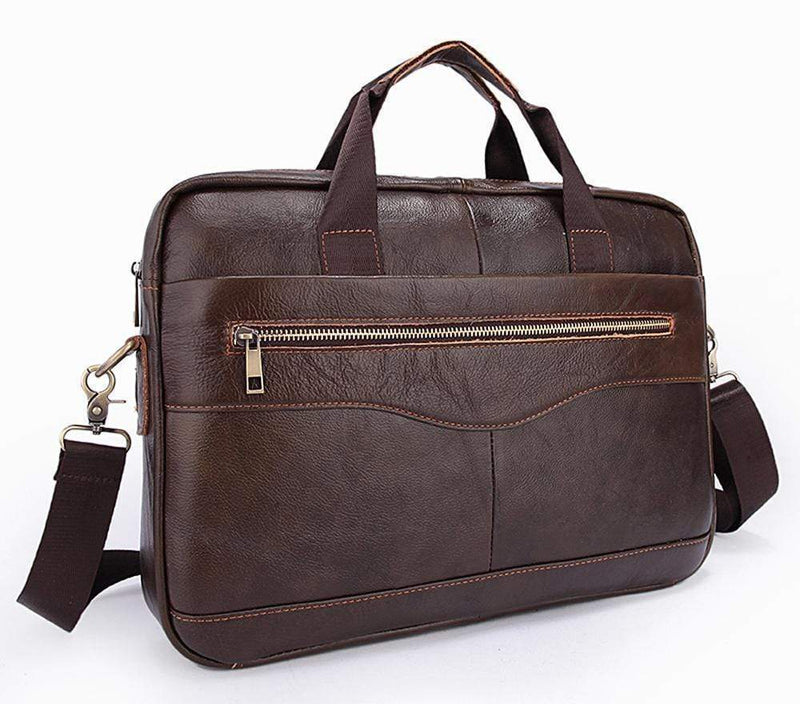 Rossie Viren  Handmade Vintage Leather Briefcase For Men-3