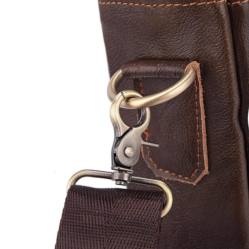 Rossie Viren  Handmade Vintage Leather Briefcase For Men-8