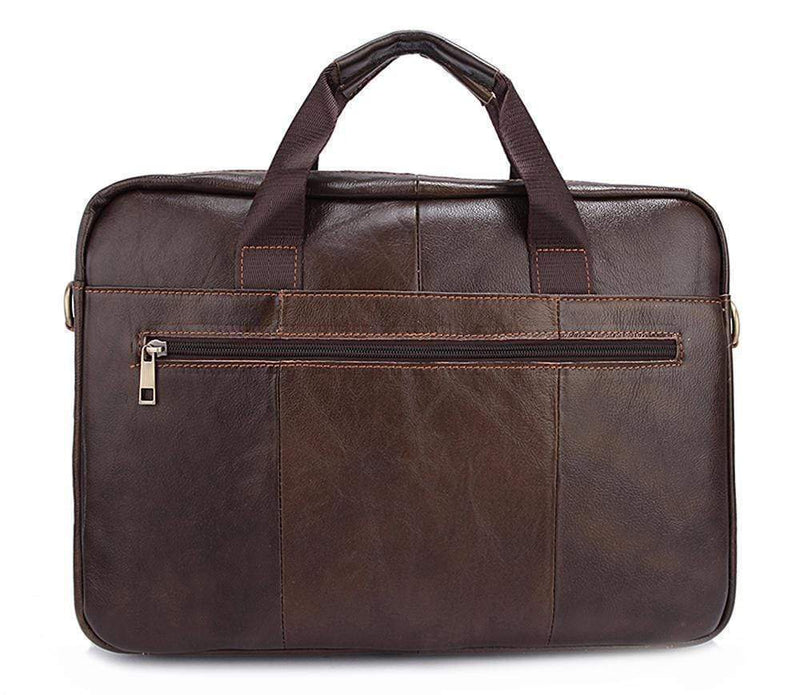 Rossie Viren  Handmade Vintage Leather Briefcase For Men-7