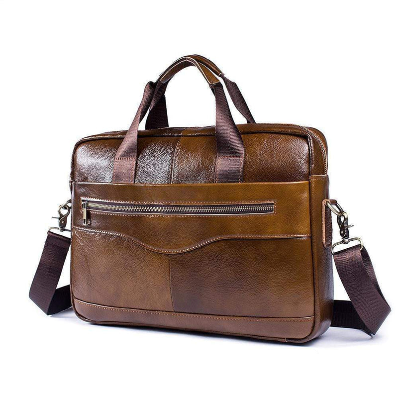Rossie Viren  Handmade Vintage Leather Briefcase For Men-2
