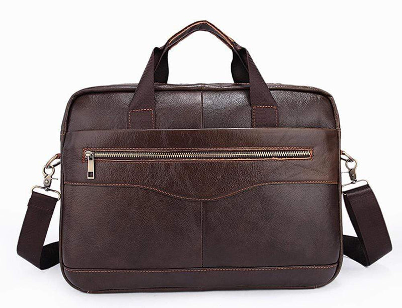 Rossie Viren  Handmade Vintage Leather Briefcase For Men-5
